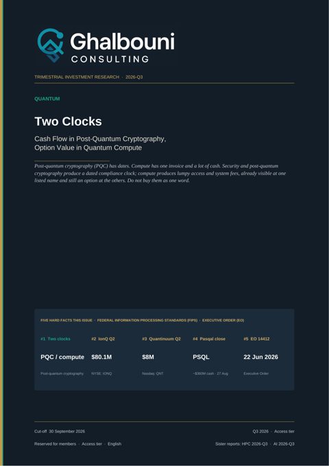 Investment research · Quantum